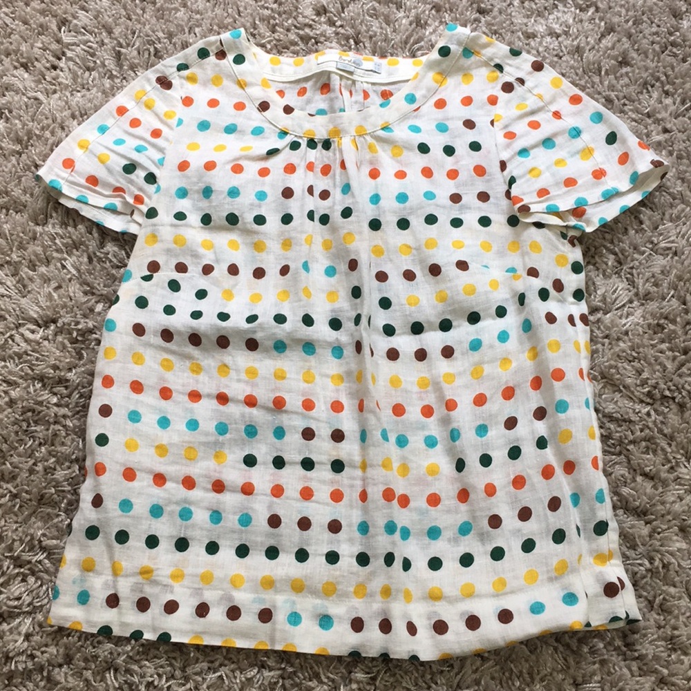 Biden Linen Short Sleeve Top